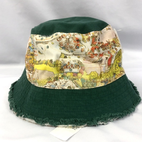 Walt Disney World Parks 50th Anniversary Vault Park Maps Adult Bucket Hat - NEW - Picture 2 of 5